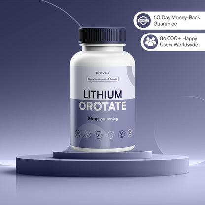 Nuevas Cápsulas para el Ánimo, Estrés y Ansiedad | 10 mg de Orotato de Litio
